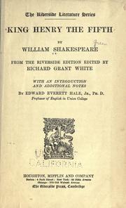 Cover of: King Henry the Fifth by William Shakespeare