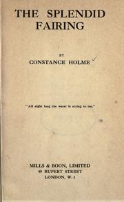 Cover of: The splendid fairing by Constance Holme