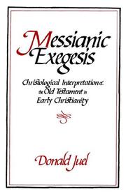 Cover of: Messianic Exegesis