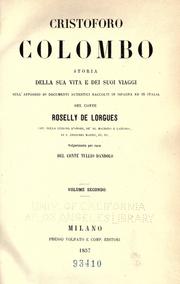 Cover of: Cristoforo Colombo by Roselly de Lorgues comte