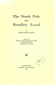 Cover of: The North Pole and Bradley Land. by Edwin Swift Balch