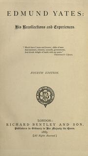 Edmund Yates by Edmund Hodgson Yates