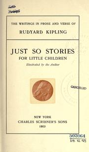 Cover of: The  writings in prose and verse of Rudyard Kipling