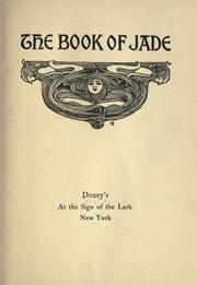 Cover of: The book of jade by Gautier, Judith