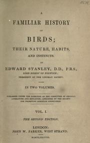 Cover of: A familiar history of birds by Edward Stanley