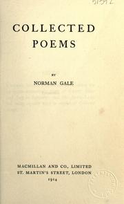 Cover of: Collected poems by Norman Gale