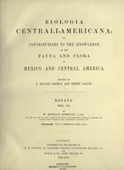 Cover of: Biologia Centrali-Americana by Ed. by Frederick Du Cane Godman and Osbert Salvin.