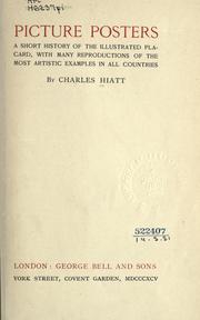 Cover of: Picture posters by Charles Hiatt
