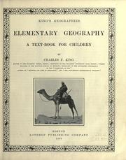 Cover of: Elementary geography: a text-book for children