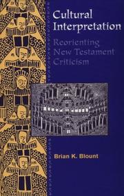 Cover of: Cultural interpretation by Brian K. Blount