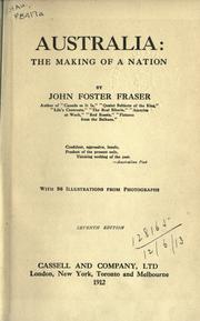 Cover of: Australia, the making of a nation. by John Foster Fraser
