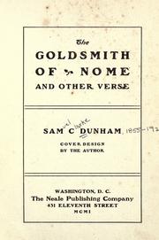 The goldsmith of Nome by Sam C. Dunham