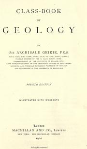 Cover of: Class-book of geology by Archibald Geikie