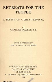 Cover of: Retreats for the people by Charles D. Plater