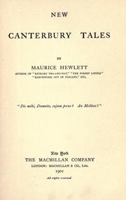 Cover of: New Canterbury tales by Maurice Henry Hewlett