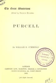 Cover of: Purcell by William Hayman Cummings