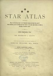 Cover of: Star atlas by Hermann Joseph Klein, Hermann Joseph Klein