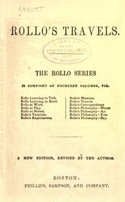 Rollo's travels by Jacob Abbott