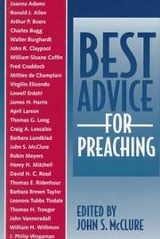 Best advice for preaching by John S. McClure