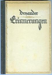 Cover of: Erinnerungen aus meinem Leben