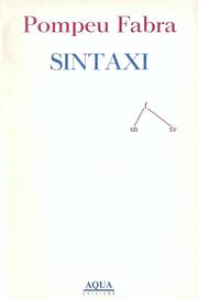 Sintaxi by Pompeu Fabra