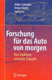Cover of: Forschung für das Auto von morgen by 