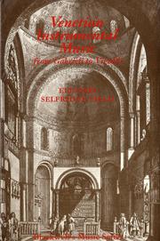 Cover of: Venetian instrumental music from Gabrieli to Vivaldi by Eleanor Selfridge-Field