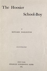 Cover of: The Hoosier School-boy by Edward Eggleston, Edward Eggleston