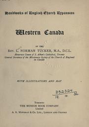 Cover of: Western Canada by L. Norman Tucker