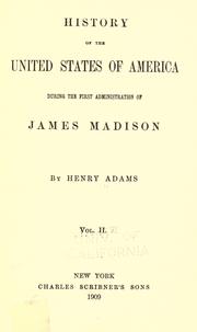 Cover of: History of the United States of America