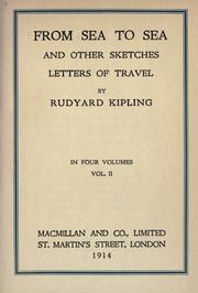 Cover of: From sea to sea and other sketches by Rudyard Kipling