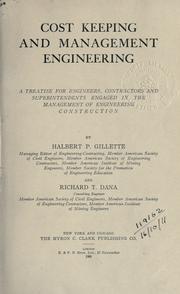 Cover of: Cost keeping and management engineering. by Halbert Powers Gillette