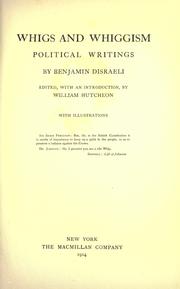 Cover of: Whigs and Whiggism by Benjamin Disraeli