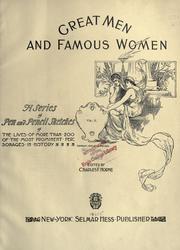 Cover of: Great men and famous women by Charles F. Horne, Charles F. Horne