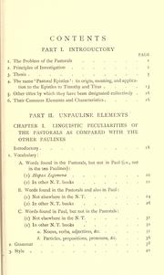 Cover of: The problem of the Pastoral Epistles