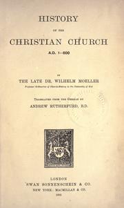 Cover of: History of the Christian church by Ernst Wilhelm Möller