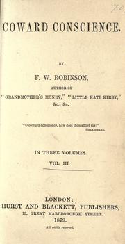 Cover of: Coward conscience by Robinson, F. W.