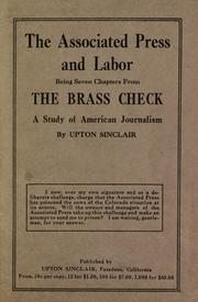 Cover of: The Associated Press and labor by Upton Sinclair
