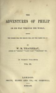 Cover of: The adventures of Philip on his way through the world: shewing who robbed him, who helped him, and who passed him by