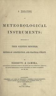 A treatise on meteorological instruments