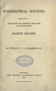Hydrographical surveying by W. J. L. Wharton