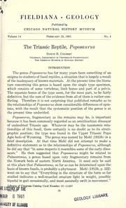 Cover of: The Triassic reptile, Poposaurus by Edwin H. Colbert