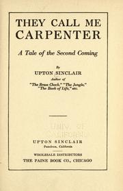 Cover of: They call me Carpenter by Upton Sinclair