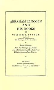 Cover of: Abraham Lincoln and his books