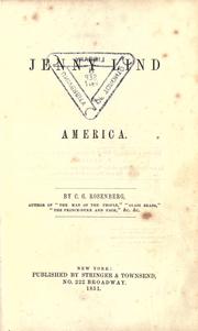 Cover of: Jenny Lind in America