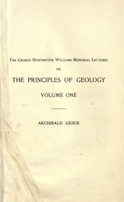 Cover of: The founders of geology by Archibald Geikie, Archibald Geikie