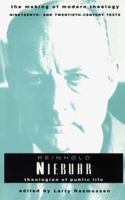 Cover of: Reinhold Niebuhr by Reinhold Niebuhr