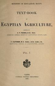 Text-book of Egyptian agriculture by G. P. Foaden