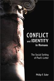Cover of: Conflict and identity in Romans