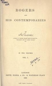 Cover of: Rogers and his contemporaries. by Peter William Clayden